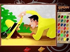 CURIOUS GEORGE ONLINE COLORING PAGE juego online en ...