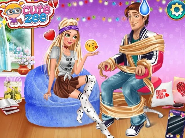rapunzel boyfriend tag (juego online) - juegosjuegos
