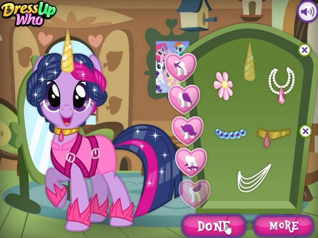 MY LITTLE PONY HAIR SALON juego online en JuegosJuegos.com