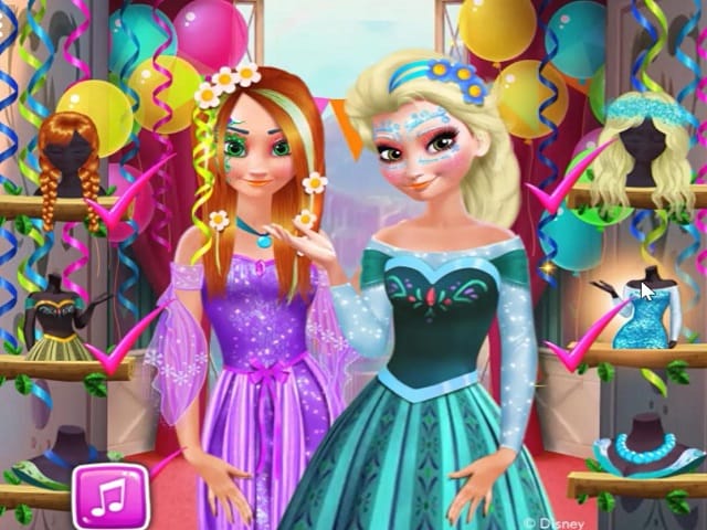 elsa and anna makeover