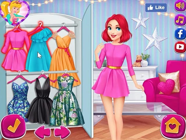 rapunzel and ariel double date (juego online) - juegosjuegos