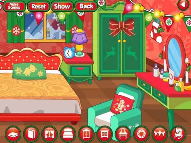 CHRISTMAS ROOM DECORATION juego online en JuegosJuegos.com
